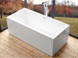 Freestanding Bathtub with End Drain Wide 60 Inch Freestanding Bathtub Rectangular