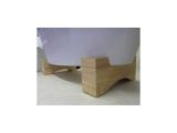 Freestanding Bathtub with Feet Abbeville Free Standing Bath with Wooden Feet 1725mm