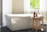 Freestanding Bathtubs 60 X 32 Shop Ove Decors Morgan White Acrylic Rectangular