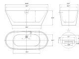 Freestanding Bathtubs Dimensions soaking Tub Dimensions for Your House Furniture
