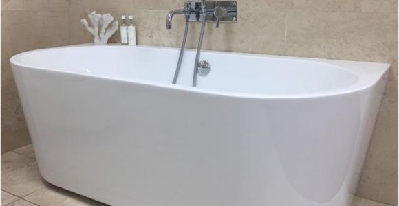 Freestanding Bathtubs Uk Oxford 1640 Contemporary Back to Wall Freestanding Bath