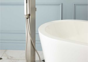 Freestanding Bathtubs with Faucets Signature Hardware Freestanding thermostatic Waterfall Tub