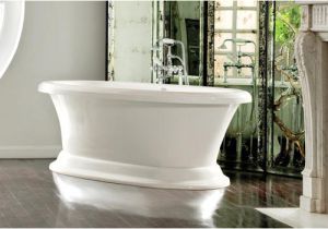 Freestanding Bathtubs with Jets Dual Ended Jetted Pedestal Tub with Air Bath
