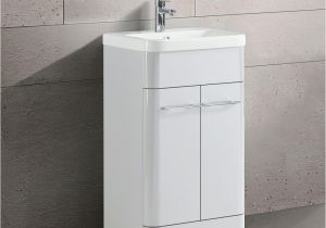 Freestanding Gloss Bathroom Cabinets Zenox Freestanding Bathroom Vanity Unit Ceramic Basin