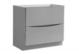 Freestanding Grey Bathroom Storage Fresca Fcb9136grg Tuscany 36" Glossy Gray Free Standing