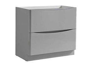 Freestanding Grey Bathroom Storage Fresca Fcb9136grg Tuscany 36" Glossy Gray Free Standing