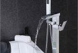 Freestanding Tub Faucet Ebay Chrome Floor Mounted 1 Handle Waterfall Freestanding