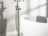 Freestanding Tub Faucet Height Keswick Freestanding thermostatic Tub Faucet and Hand Shower