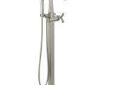 Freestanding Tub Faucet Installation On Slab Delta Stryke 1 Handle Freestanding Tub Filler Faucet Trim