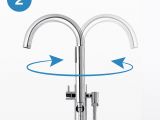 Freestanding Tub Faucet Installation Ove Decors athena 1 Handle Freestanding Roman Tub Faucet