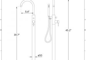 Freestanding Tub Faucet Leaking Quest Chrome Freestanding Tub Faucet with Hand Shower