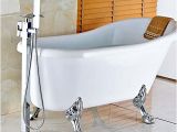Freestanding Tub Faucet On Sale Hot Sale Votamuta Floor Mounted Waterfall Spout Tub Shower