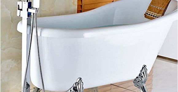 Freestanding Tub Faucet On Sale Hot Sale Votamuta Floor Mounted Waterfall Spout Tub Shower