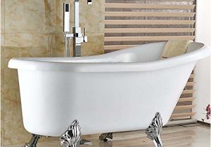Freestanding Tub Faucet On Sale On Sale Votamuta Chrome Floor Mounted Clawfoot Bath Tub