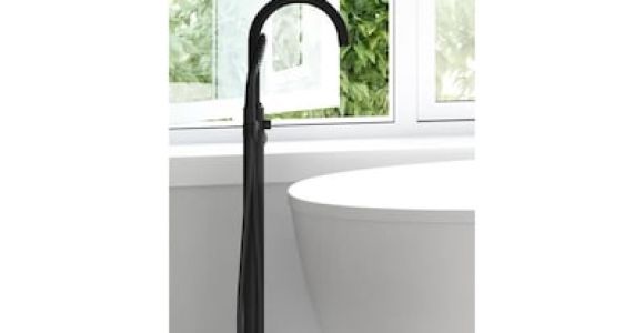 Freestanding Tub Faucet Rona Jacuzzi Primo Matte Black 1 Handle Freestanding Bathtub