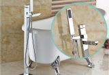 Freestanding Tub Faucet Sale Brass Chrome Single Lever Free Standing Bathroom Tub