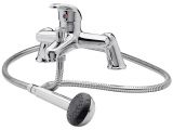 Freestanding Tub Faucet with Sprayer Contemporary Deck Mounted Tub Shower Mixer Faucet with
