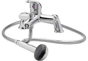 Freestanding Tub Faucet with Sprayer Contemporary Deck Mounted Tub Shower Mixer Faucet with