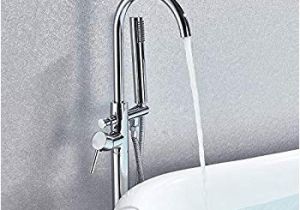 Freestanding Tub Faucet with Sprayer Senlesen Single Handle Modern Freestanding Bathtub Shower