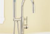 Freestanding Tub Faucet with Sprayer Signature Hardware Carissa Freestanding Tub Faucet and