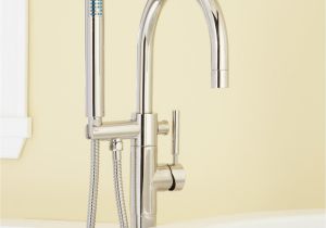Freestanding Tub Faucet with Sprayer Signature Hardware Carissa Freestanding Tub Faucet and