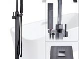 Freestanding Tub Faucets Black Free Standing Bathtub Faucet Tub Filler Black Bronze Floor