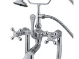 Freestanding Tub Faucets Lowes Aqua Eden 3 Handle Deck Mount High Risers Claw Foot Tub