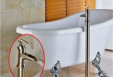 Freestanding Tubs with Faucets Included Modern Brushed Nickel Free Standing Bathroom Tub Faucet