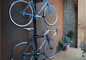 Freestanding Vertical Bike Rack for Apartment Metal Home Freestanding Rack to Store and Display Your Bikes