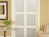 Frosted Glass Interior Closet Doors Shop Reliabilt 3 Lite Frosted Glass Sliding Closet Interior Door