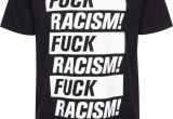 Fuck Bench Stockholm Fuck Racism Dedicated T Shirts In Black for Men Titus