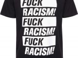 Fuck Bench Stockholm Fuck Racism Dedicated T Shirts In Black for Men Titus