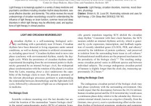 Full Spectrum Light therapy Pdf Illuminating Rationale and Uses for Light therapy