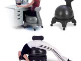 Gaiam Classic Balance Ball Chair Reviews Gaiam Balance Ball Chair Black Walmart Com