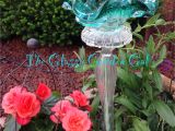 Garden Art From Old Dishes Glass Garden Art Yard Art Glass Bird Bath Www theglassygardengal