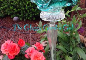 Garden Art From Old Dishes Glass Garden Art Yard Art Glass Bird Bath Www theglassygardengal