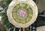 Garden Art Made From Old Dishes 39 Awesome Glass Yard Art Inspiring Home Decor