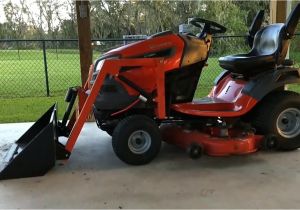 Garden Tractor Front End Loader Kits Home Made Garden Tractor Bucket Loader Youtube