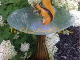 Garden Whimsies Yard Art Glass Bird Bath Glass Garden Art Yard Art Repurposed Recycled Up