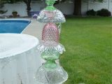 Garden Whimsies Yard Art Glass Yard totem Recycled Art Pinterest totems Yards and Glass