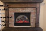 Gas Fireplace Inserts with Mantle Building A Fireplace Mantel From Scrap Wood Youtube
