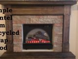 Gas Fireplace Inserts with Mantle Building A Fireplace Mantel From Scrap Wood Youtube