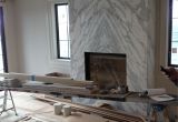 Gas Fireplace with Marble Mantel Contemporary Slab Stone Fireplace Calacutta Carrara Marble Book