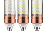 Ge Led Light Bar Yiizon 15w Led Candle Bulbs 6000k Daylight White 1200lm E12 Base