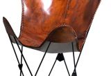 Genuine Leather Accent Chair Genuine Leather butterfly Chair Contemporary Armchairs