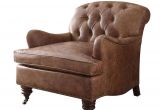 Genuine Leather Accent Chair Retro Brown Genuine Leather Accent Chair Acme Furniture