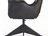 Gilbert top Grain Leather Accent Chair Vintage Italian Leather Fice Chair for Sale at Pamono