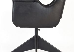 Gilbert top Grain Leather Accent Chair Vintage Italian Leather Fice Chair for Sale at Pamono