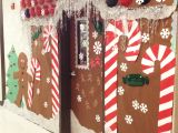 Gingerbread theme Outdoor Decorations Christmas Holiday Door Decoration for School Gingerbread House