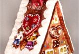 Gingerbread theme Outdoor Decorations Gingerbread House Polish Mouth Blown Glass Christmas Tree ornament